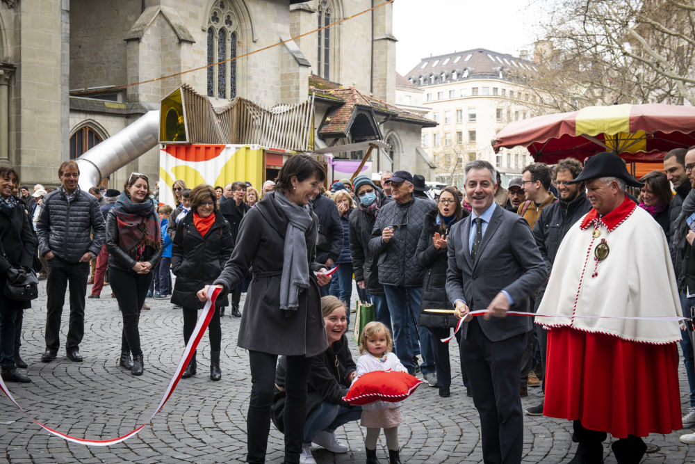 Des Municipaux particulièrement heureux ce samedi 6 avril.